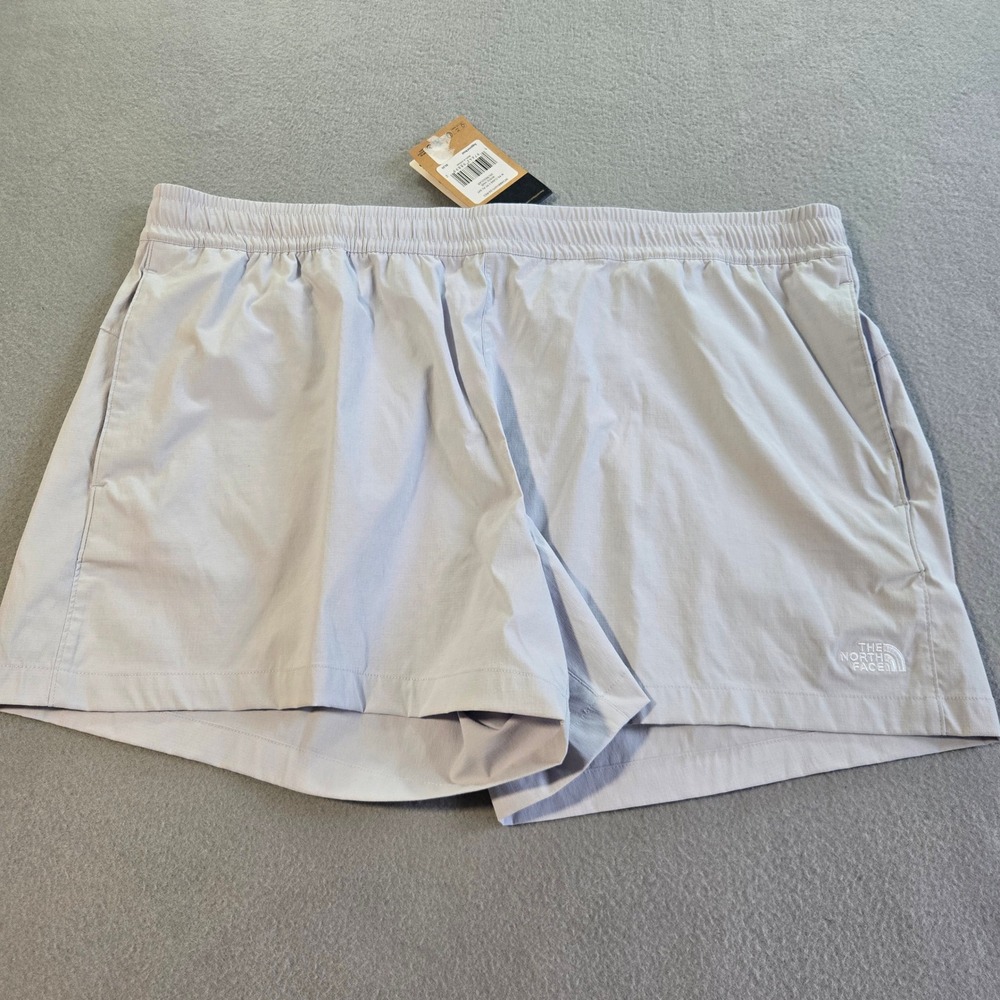 The North Face FlashDry-XD Shorts Womens 3X Light Purple Hiking‎ Athletic 5in